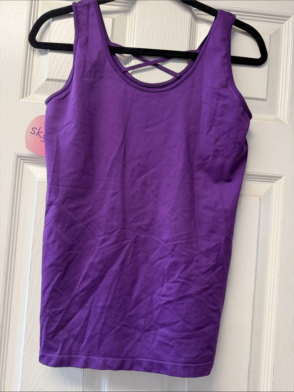 Purple Crisscross Tank Top - Unbranded